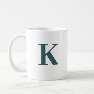 Buchstabe k Monogramm Kaffeetasse