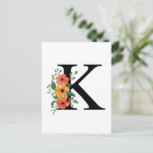 Buchstabe k postkarte (Stehend Vorderseite)