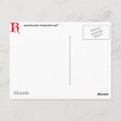 Buchstabe K Postkarte (Rückseite)