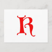 Buchstabe K Postkarte (Vorderseite)