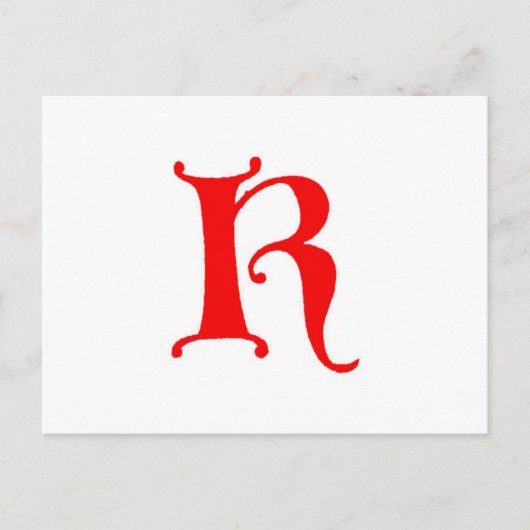 Buchstabe K Postkarte (Vorderseite)