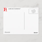 Buchstabe K Postkarte (Rückseite)