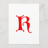 Buchstabe K Postkarte (Vorderseite)