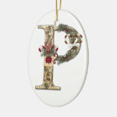 Buchstabe-Kunst - P - Keramik Ornament (Links)