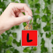 Buchstabe L, anfänglich, abecedario populäre Schlü Schlüsselanhänger (Hand)