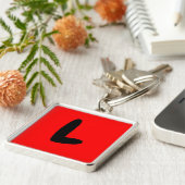 Buchstabe L, anfänglich, abecedario populäre Schlü Schlüsselanhänger (Seite)