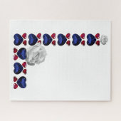 Buchstabe L aus Edelsteinen Name Puzzle (Horizontal)