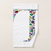 Buchstabe L Badhandtuch Set (Handtuch)