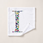 Buchstabe L Badhandtuch Set (Waschlappen)