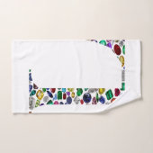 Buchstabe L Badhandtuch Set (Handtuch)