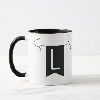 Buchstabe „L“ Becher Tasse