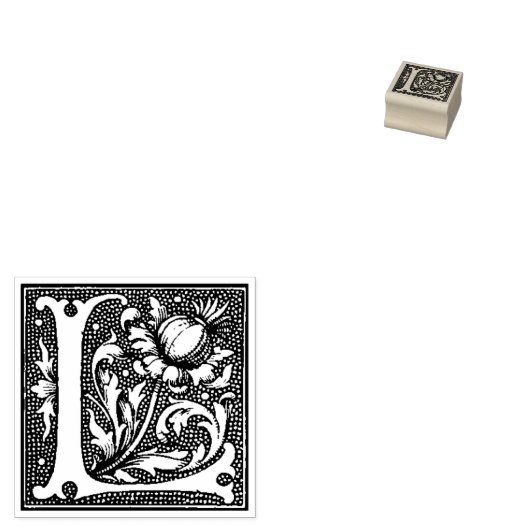 Buchstabe L Erster Brief Gummistempel (Stempel)
