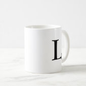 "Buchstabe L " Kaffeetasse (VorderseiteRechts)