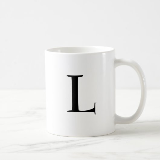 "Buchstabe L " Kaffeetasse (Rechts)