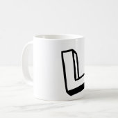 Buchstabe L Kaffeetasse (Vorderseite Links)