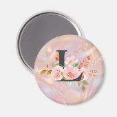 Buchstabe L Magnet (Vorderseite/Rückseite)
