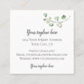 Buchstabe L mit Goldgeometrischem Entwurf und Quadratische Visitenkarte (Rückseite)