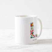 Buchstabe L | Monogramm-I-Tasse für den Blasenbrie Kaffeetasse (VorderseiteRechts)