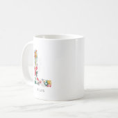 Buchstabe L | Monogramm-I-Tasse für den Blasenbrie Kaffeetasse (Vorderseite Links)