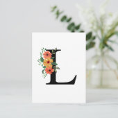 Buchstabe L Postkarte (Stehend Vorderseite)