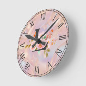 Buchstabe L Runde Wanduhr (Winkel)