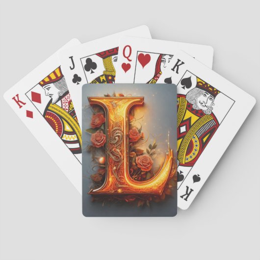 Buchstabe L Spielkarten (Rückseite)