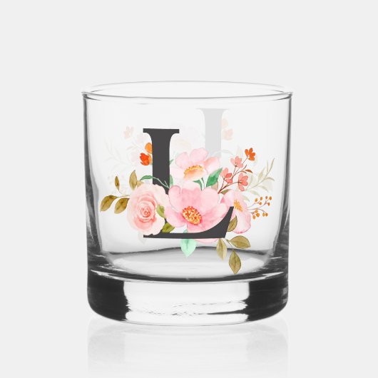 Buchstabe L Whiskyglas (Vorderseite)