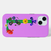 Buchstabe L "Wildblumen" Case-Mate iPhone Hülle (Rückseite (Horizontal))