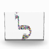 Buchstabe 'LAMED' Fotoblock (Vorderseite)