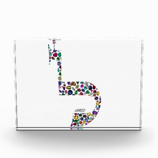 Buchstabe 'LAMED' Fotoblock (Vorderseite)