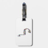 Buchstabe 'LAMED' Gepäckanhänger (Rückseite vertikal)