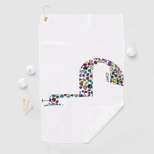 Buchstabe 'LAMED' Golfhandtuch (Insitu)