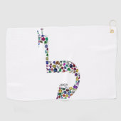 Buchstabe 'LAMED' Golfhandtuch (Horizontal)
