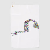 Buchstabe 'LAMED' Golfhandtuch (Vorderseite)