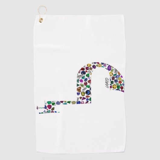 Buchstabe 'LAMED' Golfhandtuch (Vorderseite)