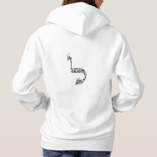 Buchstabe 'LAMED' Hoodie (Rückseite)