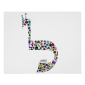 Buchstabe 'LAMED' Poster (Vorderseite)