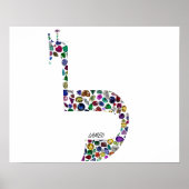 Buchstabe 'LAMED' Poster (Vorne)