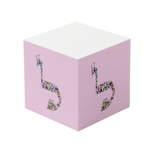 Buchstabe 'LAMED' Würfel