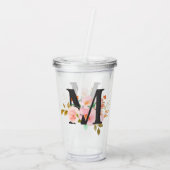 Buchstabe M Acryltrinkbecher (Rückseite)