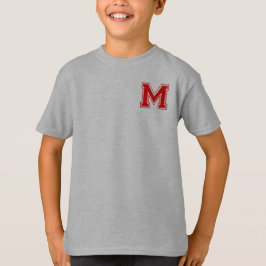 Buchstabe M - Anfangsname Alphabet Monogramm T-Shirt