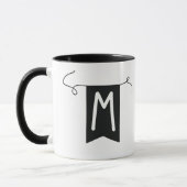 Buchstabe „M“ Becher Tasse (Links)