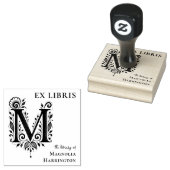 Buchstabe M Botanischer Ex Libris Buchzeichenstemp Gummistempel (Stempel)