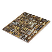 Buchstabe M Fliese (Seite)