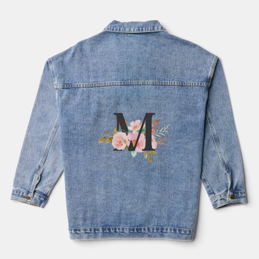 Buchstabe M Jeansjacke (Rückseite)