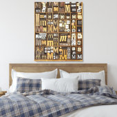 Buchstabe M Leinwanddruck (Insitu (Schlafzimmer))