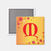 Buchstabe M Magnet (Vorderseite/Rückseite)