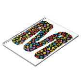 Buchstabe M mit Alphabet verziert Notizblock (Linke Seite)