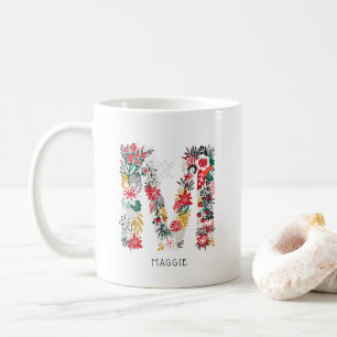 Buchstabe M   Monogramm-I-Tasse für den Blasenbrie Kaffeetasse