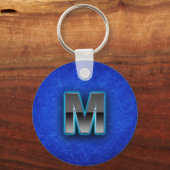 Buchstabe M - neunblaue Ausgabe Schlüsselanhänger (Vorderseite)